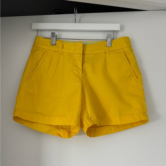 J. Crew Broken In Yellow Chino Shorts - Picture 1 of 4
